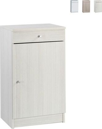 OEM Armario Bajo Polivalente De Una Puerta Y Un Caj&oacute;n Eucalipto 46x34x H80 Cm