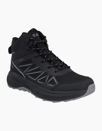 Hi-Tec Mens Hi-Tec Litespeed Mid Polyester Mens Black/Carbon Grey Hiking Boots - Size: 11