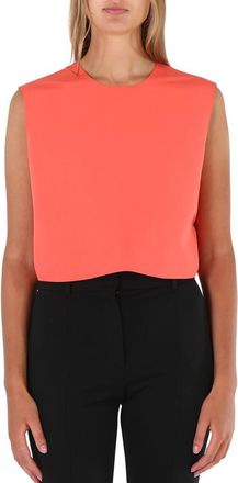 Maison Rabih Kayrouz Ladies Sunrise Pink Cropped Tank Top, Brand Size 40 (US Size 8)