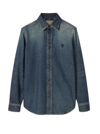 Gucci Blue Regular Logo Shirt