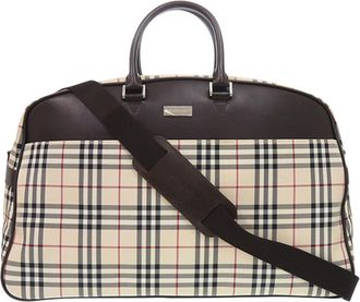 Burberry Pre-owned Burberry House Check Canvas Travel Bag Unisex N73BIRB9NZW6Z4VK