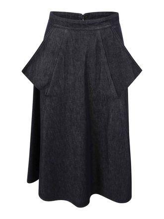 Max Mara Midi skirt Denim with funnel pockets