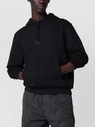 C.P. Company hooded knit sweater ribbed cuffs pocket