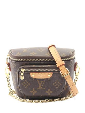 Louis Vuitton 2021s mini Bumbag monogram shoulder bag - women - Canvas/Calf Leather - One Size - Brown