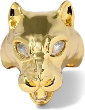 Alexis Bittar Panther Visage Ring in Gold/Crystals at Nordstrom, Size 7