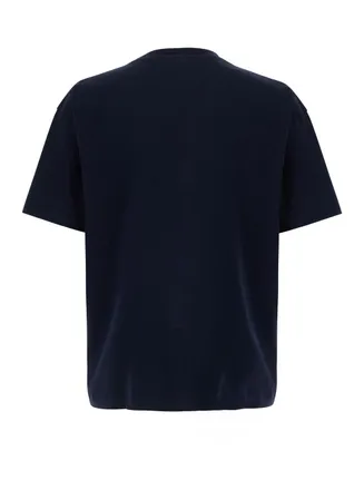 Dr&ocirc;le de Monsieur Logo-Patch Cotton T-Shirt - Navy