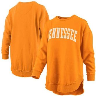 Pressbox Womens Pressbox Tennessee Orange Tennessee Volunteers Melange Poncho Vintage Fleece Long Sleeve Pullover Sweatshirt at Nordstrom, Size Medium