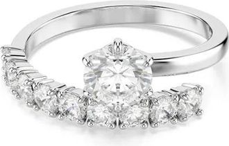 Swarovski Matrix Open Ring - Dames - Ringen - Grijs - 55 MM - Accessoires