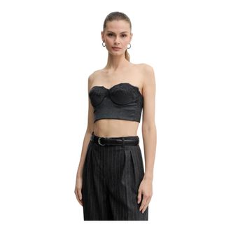 Ermanno Scervino Dames, Tops, Zwart, Maat: S Wol
