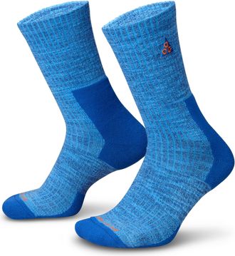 Nike Unisex Nike ACG Everyday Cushioned Crew Socks (1 Pair) in Blue | FB3341-412