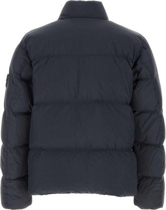 Stone Island Mens Bomber Down Jacket Navy Fibra Poliammidica