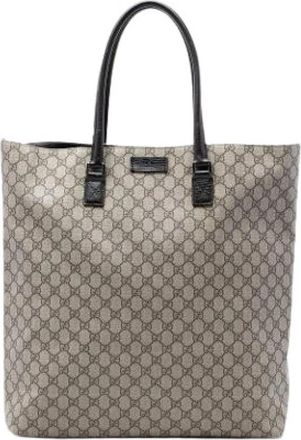 Gucci Pre-owned Vintage Tote - Dames - Vintage Shopper - Beige - ONE Size - Leer - Vintage