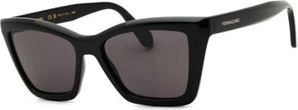 Ferragamo SF2039SE 001 Womens Sunglasses Black Size 53