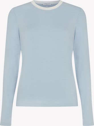 Serena Bute Jersey Long Sleeve T-Shirt - Pale Blue