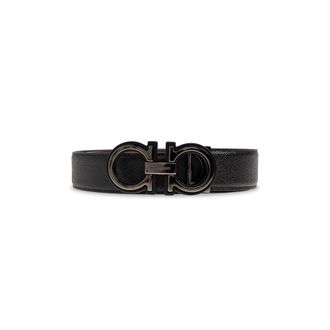 Ferragamo Belts, male, Brown, Size: 105 CM Double Adjustable Gancini Belt