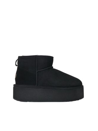 Emu Black Suede Ankle Boots