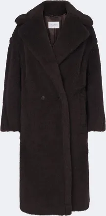 Max Mara Alpaca, wool, and silk teddy coat