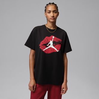 Nike Jordan Womens Jordan T-Shirt in Black | IW3054-010