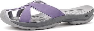 Keen Bali Leather Slide Sandals Womens Shoes Purple Haze/Steel Grey : 10.5 B - Medium
