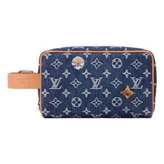 Louis Vuitton Locker Dopp Kit Blue M28363