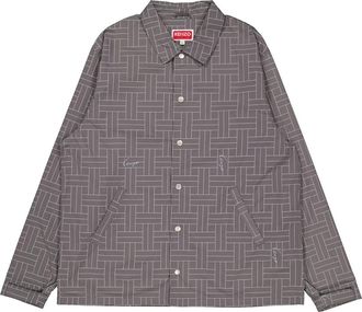 Kenzo All Over Geometric Pattern Coach Jacket, Size X-Large