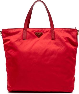 Prada Pre-owned Tote Bags, female, Red, Size: ONE SIZE Pre-owned Tote Bag