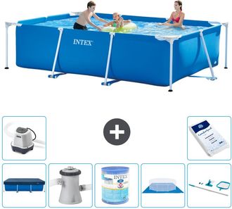 Intex Piscina Con Estructura Rectangular - 300x200x75 Cm - 7-piezas S30173