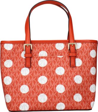 Michael Kors Orange Fabric Womens Backpack