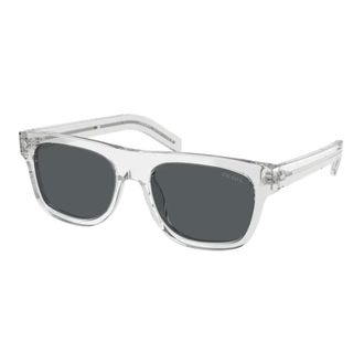 Prada Sunglasses, unisex, Gray, 55 MM, Modern Blue Sunglasses Prb12S