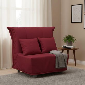 Dmora Sofa Cama Dabargi, Sof&aacute; Individual, 100% Made In Italy, Sill&oacute;n De Sal&oacute;n Con Apertura Trolley, En Tela Acolchada, Con Almohadas Incluidas, Cm 85x90h85,
