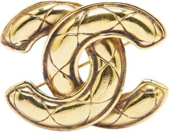 Chanel Pre-owned Jewellery, female, Yellow, Size: ONE SIZE Pre-owned Classic Brooch