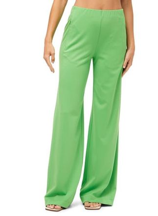 Trina Turk Record Wide Leg Ponte Pant in Grass Court Green at Nordstrom, Size 8