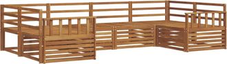 vidaXL Conjunto De Sof&aacute;s De Exterior 6 Uds. Natural Vidaxl