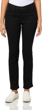 Tommy Hilfiger Tribeca Skinny Crop with Cuff in Indigo Wash Denim, Black, 8