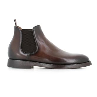 Officine Creative Schoenen, Heren, Bruin, 41 1/2 EU, Leer, Bariton Flexi 002 Chelsea Boot