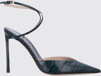 Tom Ford Selen Croc-Effect Leather Pumps with Stiletto Heel and Ankle Strap