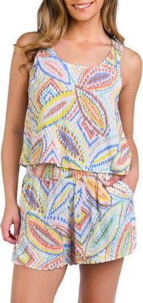 La Blanca Sunbaked Jewels Flyaway Cover-Up Tank in White at Nordstrom Rack, Size X-Small