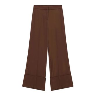 Imperial Wide Trousers, female, Brown, M, Pantalone