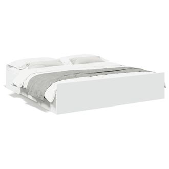 Berkfield Home Bed Frame with Drawers without Mattress White 180x200 cm Super King