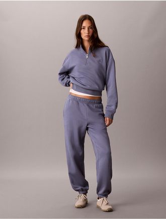 Calvin Klein Jeans Calvin Klein Womens Monogram Fleece Joggers - Blue - XL
