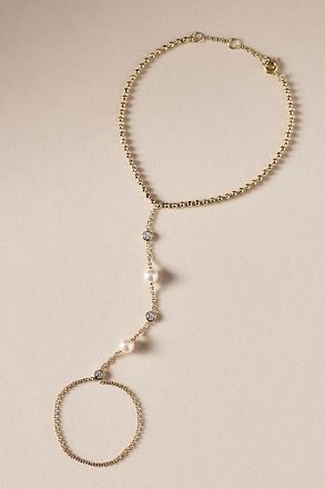 Nadri Esme Pearl Hand Chain