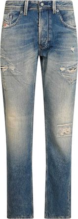 Diesel Medium Blue 1985 Larkee Denim Distressed Jeans