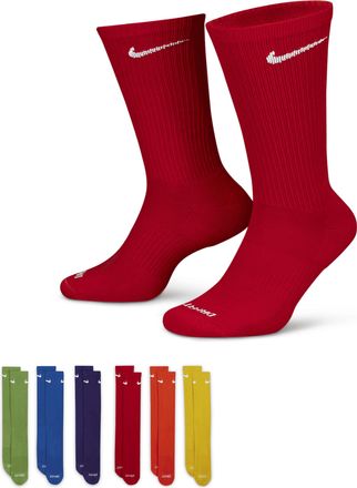 Nike Mens Everyday Plus Cushioned Training Crew Socks (6 Pairs) in Multicolor | SX6897-903