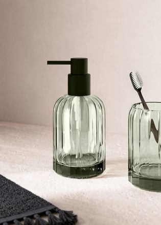 Mango Dispenser sapone vetro verde - Home - Taglia unica - MANGO HOME