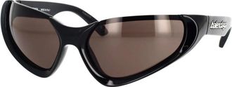 Balenciaga Rechthoekige zonnebril Bb 0202S 001 - unisex - Zonnebrillen - Zwart - 64 MM - Accessoires