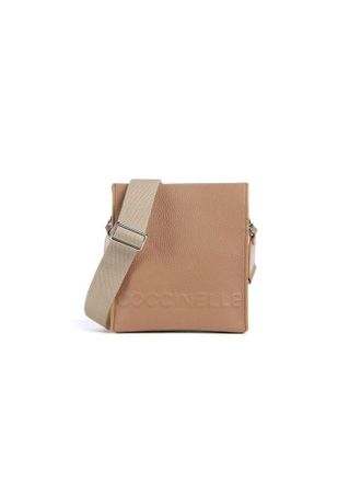 Coccinelle Womens Crossbody Bag Nude Cowhide | Ribbon: Cotton - Crossbody-Bags