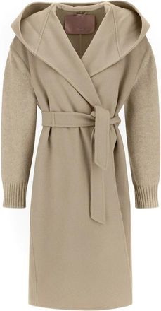 Herno Dames, Mantels, Beige, Maat: L Wol