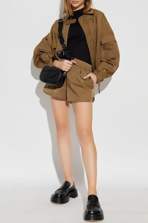 Helmut Lang Jacket With Pockets, Womens, Brown