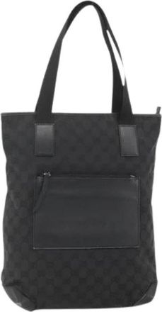 Gucci Pre-owned Vintage Tote Bag - Dames - Vintage Shopper - Zwart - ONE Size - Leer - Vintage
