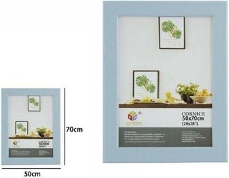 Trade Shop Trade Shop - Cornice Per Foto Fotografie Quadri Tele Dimensioni 50 X 70 Cm Azzurra